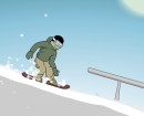Играть игру онлайн и бесплатно: Downhill Snowboard 2