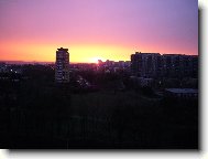 Západ slunce nad Bohnicemi