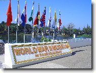světové válečné muzeum v Kanchanaburi u slavného mostu u řeky Kwai