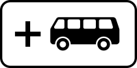 Дорожный знак: 8.21.2 Вид маршрутного транспортного средства