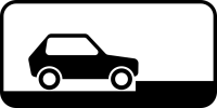 Дорожный знак: 8.6.5 Способ постановки транспортного средства на стоянку