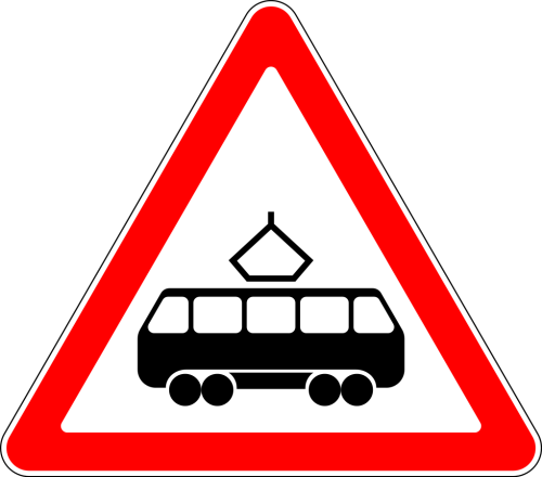 Дорожный знак: 1.5 Пересечение с трамвайной линией