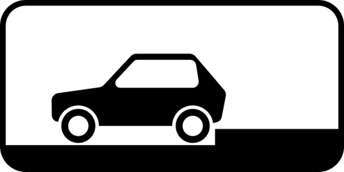 Дорожный знак: 8.6.4 Способ постановки транспортного средства на стоянку