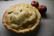Кулинарный рецепт Пирог из яблок в бисквитном тесте