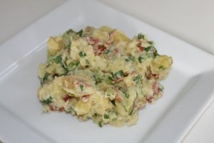 Кулинарный рецепт: Картофельный салат: Легкий салат из картофеля с яблоками